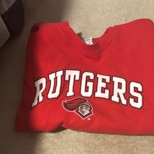 Gildan Red Rutgers Sweatshirt